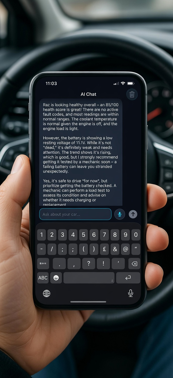 AI health analysis response