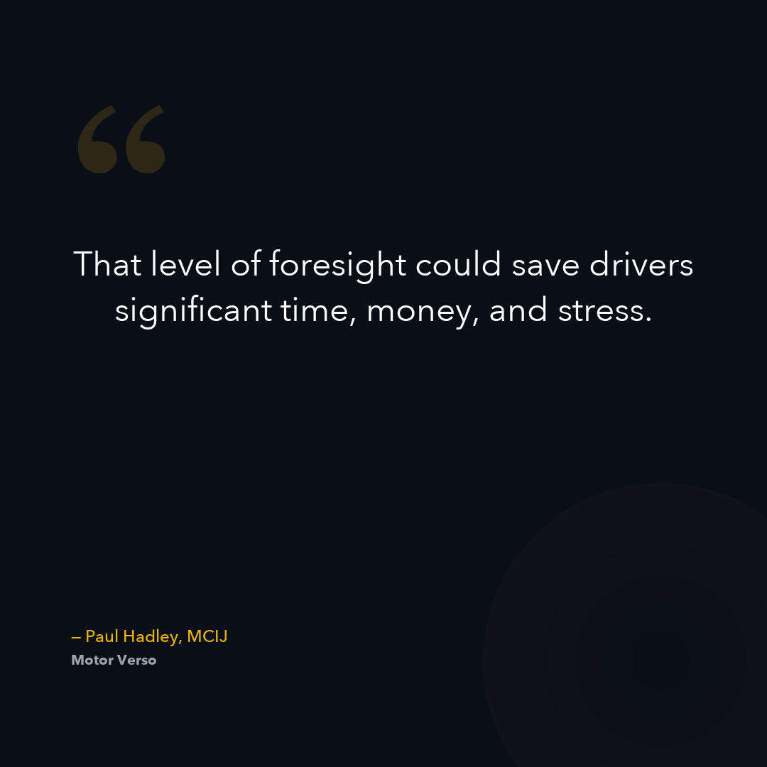 Motor Verso quote - foresight